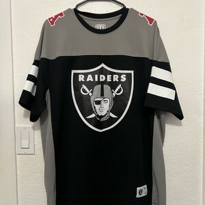 Raiders Black and Gray Men's Jersey Shirt
